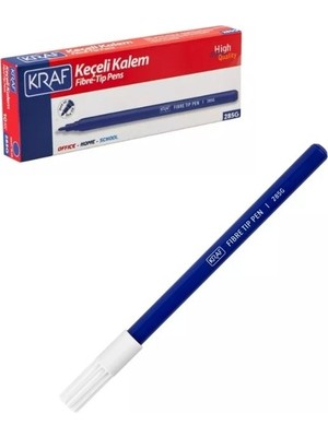 Gümrük Bey Kraf 285G Mavi Keçeli Kalem, 240 Adet - 1 Koli, Keçe Uçlu Kalem