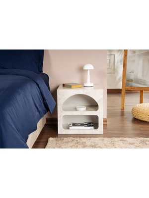 Rani Home Komodin Kumtaşı Mermer Desen 50 cm BD-5329