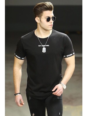 Madmext Erkek T-Shirt Slim Fit Kısa Kol %100 Pamuk Yaz Sezonu İçin Tasarlandı