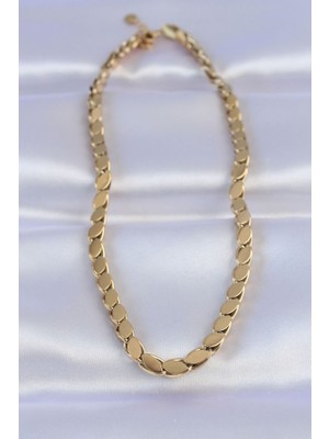 Lumina 316L Çelik Gold Renk 60 cm Burgu Model Kadın Kolye