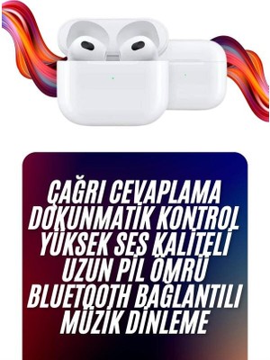 YF Tekstil Ambalaj Yeni Nesil Kulak Içi Bluetooth Kulaklık Kablosuz Sesli Asistan - YFTA168323-5684