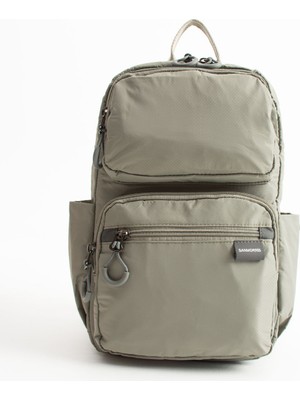 Sanmorris Unisex Suya Dayanıklı Paraşüt Kumaş 5 Bölmeli Laptop Bölmeli Seyahat ve Okul Çantası 6032