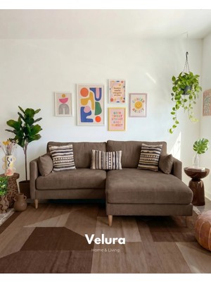 Velura Home & Living Pamela Köşe Koltuk - Kahve