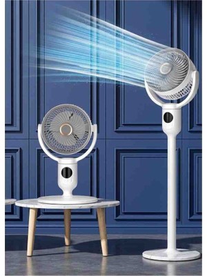 Gold Silver GS-289 Şarj Edilebilir Ayaklı LED Işıklı Fan Vantilatör