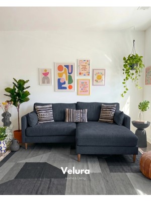 Velura Home & Living Pamela Köşe Koltuk - Gece Mavisi