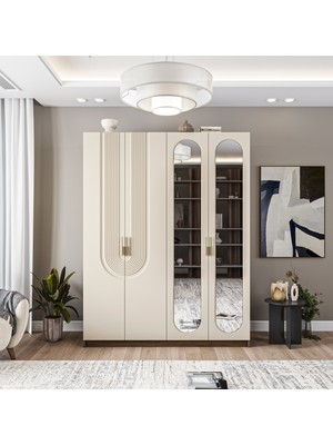 Velmo Aspen 4 Kapaklı Gardırop (Aytaşı)