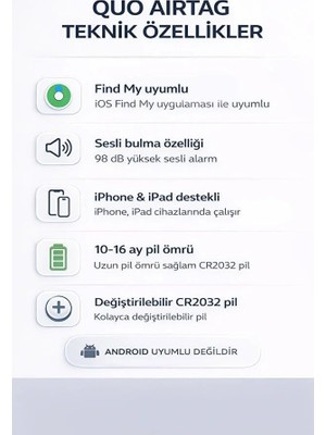 YF Tekstil Ambalaj Airtag Find My Uyumlu Akıllı Takip Cihazı 98 Db Sesli Alarm iPad Uyumlu