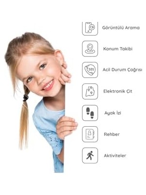 YF Tekstil Ambalaj Connect Akıllı Çocuk Saati-Görüntülü Görüşme