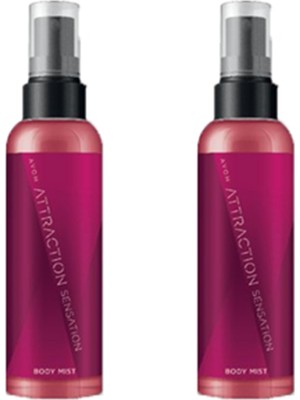 Avon Attraction Vücut Spreyi 100 ml 2'li Set Cinsiyet: Unisex Ferahlatıcı Koku