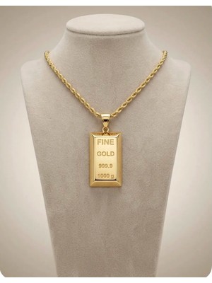 22 Ayar Külçe Model Kolye Ucu 2,5 gram