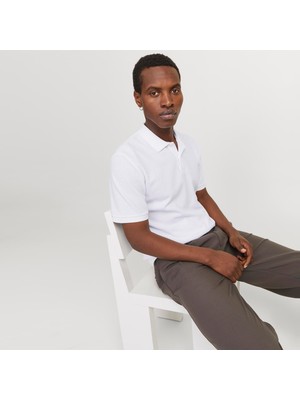 Jack & Jones Erkek Polo Yaka Kisa Kollu Tisört - Austin