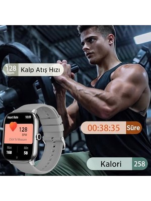 YF Tekstil Ambalaj Bix SW03 2.01” Tft Geniş Ekran, Spor Sağlık Takibi ve Bluetooth 5.2 Telefon Görüşme Özellikli IP67 Suya Dayanıklı Ios & Uyumlu Akıllı Saat (Siyah)