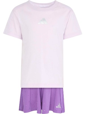 Adidas Seasonals Glam Mor Çocuk Etek Tshirt Takım