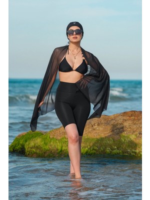 Gugus Kadın Diz Boyu Tam Boy 48 cm Havuz/deniz/spor Taytı