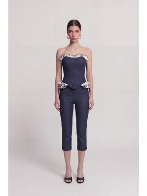Holly Lolly Jean Görünümlü Venus Capri Pantolon Lacivert