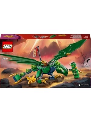 YF Tekstil Ambalaj Lloyd’un Yeşil Orman Ejderhası 71829-6 Yaş ve Üzeri Çocuklar Için 2 Minifigürlü Yaratıcı Oyuncak Yapım Seti, Doğum Günü Hediyesi (128 Parça)