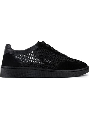 Tamer Tanca Kadın Hakiki Deri Siyah Sneakers & Spor Ayakkabı 1031 7164 Bn Ayk Y26 Syh Suet/syh Sım/syh