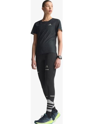 Adidas ADI365 Running Climacool+ Kadın Siyah Koşu T-Shirt.-