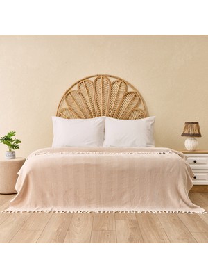 Matmel Soft Econo Çift Kişilik Yatak Örtüsü - Bej / Ekru - 200X220 cm