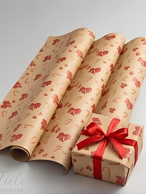 Hediye Paketleme Kağıdı Kurdele 50 x 70 cm 10 Adet