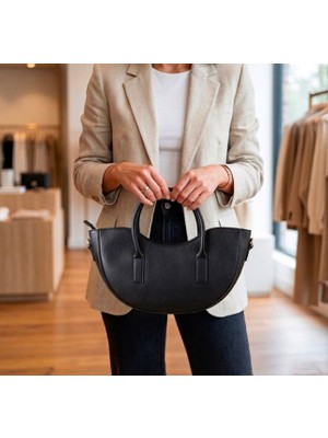 Addy Luna Half- Moon Bag Yarım Ay El ve Askılı Omuz Çantası