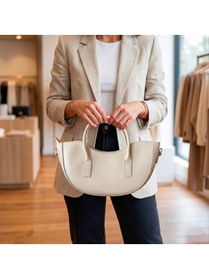 Addy Luna Half- Moon Bag Yarım Ay El ve Askılı Omuz Çantası