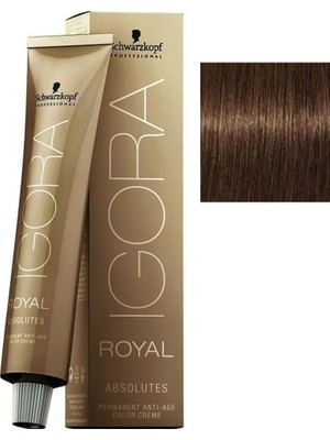 Schwarzkopf Igora Royal Absolutes 8-60 Açık Kumral Çikolata Doğal Krem Saç Boyası Yüksek Beyaz Kapama