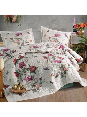Clasy Ranforce %100 Pamuk Çift Kişilik Dört Mevsim Set Nerina V1 Adaçayı