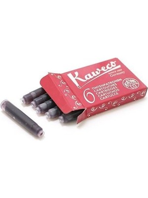Kaweco Kırmızı Kartuş 6'lı Refiller ve Mürekkepler 10000008 Renkli Yazım İçin