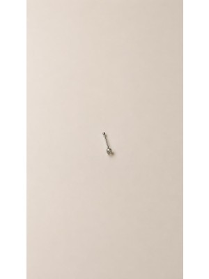 925 Ayar Gümüş Unisex Burun Piercing Hızma Zirkon Taşlı Minimal Nose Stud Günlük Kullanım