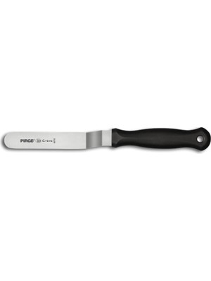 Pirge Creme Pasta Paleti Mini Kıvrık 10/12 cm 1 Adet Paslanmaz Çelik Malzeme ile Ergonomik Kullanım