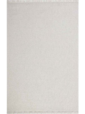 Gümüşsuyu Yumuşak Geometrik Halı Deco Point 15767 Krem 80X150 cm