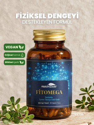 Hekimzade Fit Omega Soft Jel – Bitkisel Omega Kaynağı | 90 Kapsül – 650 mg