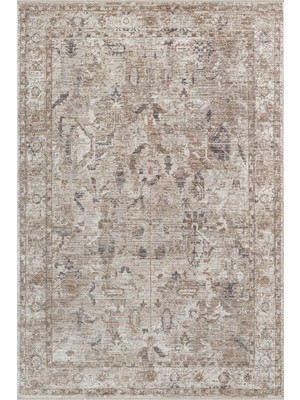 Saraz Halı Buhara 0742 Mavi Serisi Vintage Modern Eskitme Etnik Desenli Otantik Salon Halısı