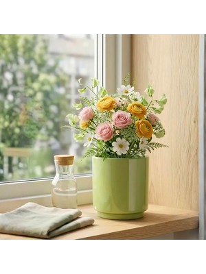 Homing Elora Serisi Mint Yeşil Seramik Saksı 242737