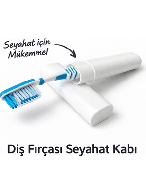 Yapı3D Diş Fırçası Seyahat Kabı | Sert Plastik Taşıma Kutusu | Hijyenik Organizer | Standart Boy Uyumlu |
