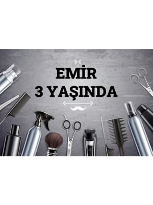 Reysa Tasarım Kuaför Temalı Doğum Günü Afişi - 70X100 cm