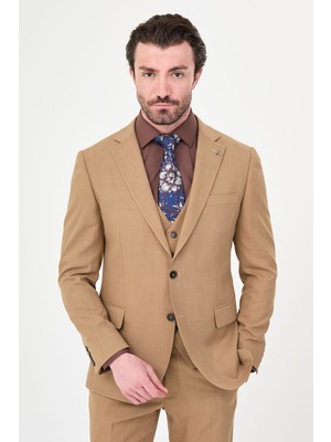 MCR Düz Slim Fit Mono Yaka Erkek Takım Elbise