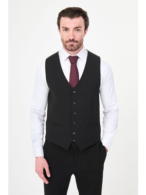 MCR Düz Slim Fit Klasik Erkek Yelek