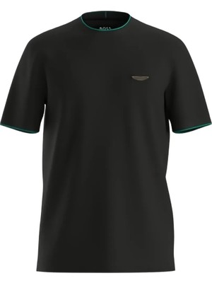 Boss Erkek Kısa Kol Pamuklu Regular Fit Siyah T-Shirt 50575011-001