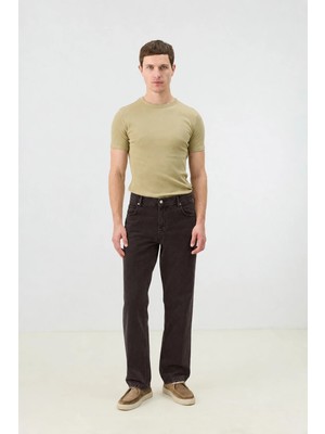Antioch Koyu Kahve Regular Fit Erkek Jean