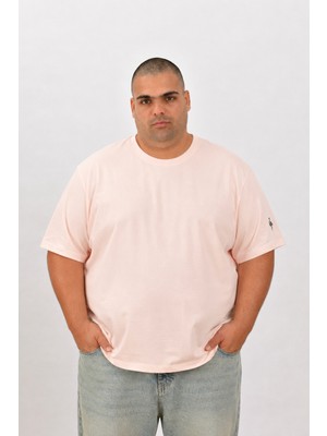 Estado Originals Büyük Beden Tişört Pudra Pembe 5xl