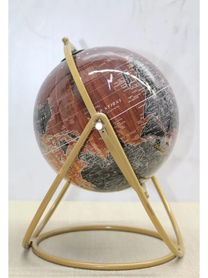 Hace Bazaar Dekoratif Metal Standlı Dünya Küre - Model 1