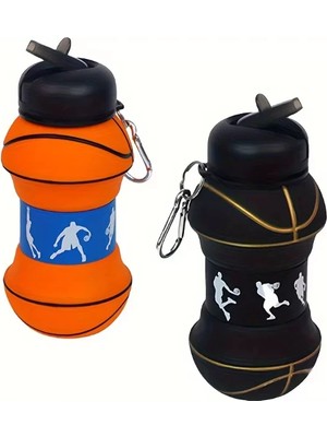 Hace Bazaar Basketbol Topu Tasarımlı Akordiyon Su Şişesi