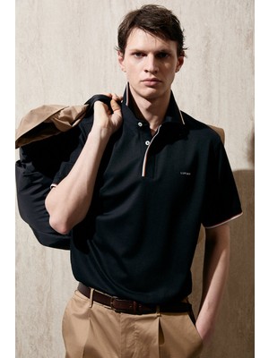 Lufian Erkek Levı Smart Polo T-Shirt 111040238 Siyah