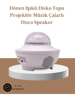 Hace Bazaar Müzik Ritimli Işık Değişimi & Dönen Dalga Efekti – Galaxy Projektör