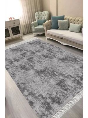 Alanur Home Dijital Baskılı Dikdörtgen Salon Halısı | Kaymaz Yıkanabilir | Keçe Taban Saçaklı | Vintage | 2092M