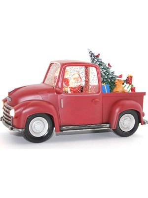 Hace Bazaar Araba Tasarımlı Işıklı Müzikli Noel Baba Kar Küresi
