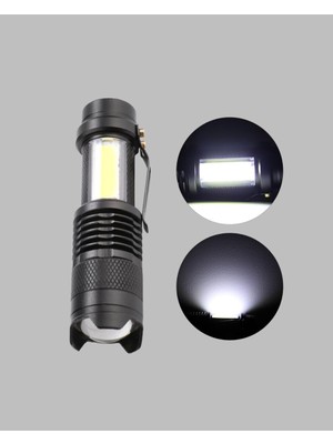 Techugo Suya Dayanıklı 4 Modlu Mini LED El Feneri