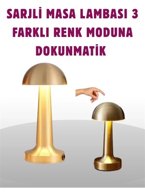 Hace Bazaar Taşınabilir Dokunmatik LED Lamba – Sıcak & Soğuk Işık Ayarı
